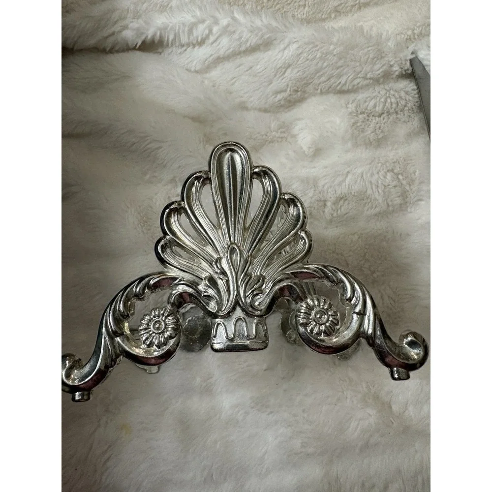 Vintage Buffet Silver Plate Knife Rest Caddy Silverware Holder
